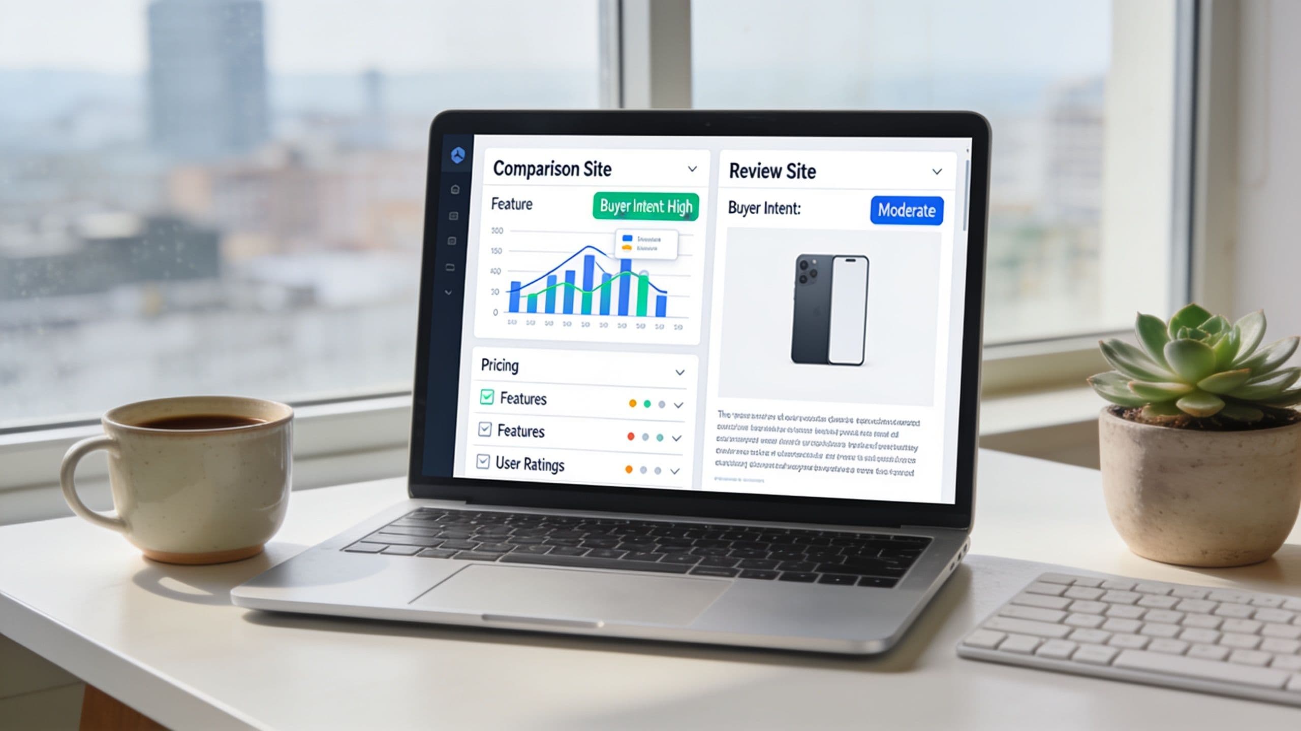 Editorial hero image for Why a Comparison Site Can Outperform a Review Site in Buyer Intent Niches