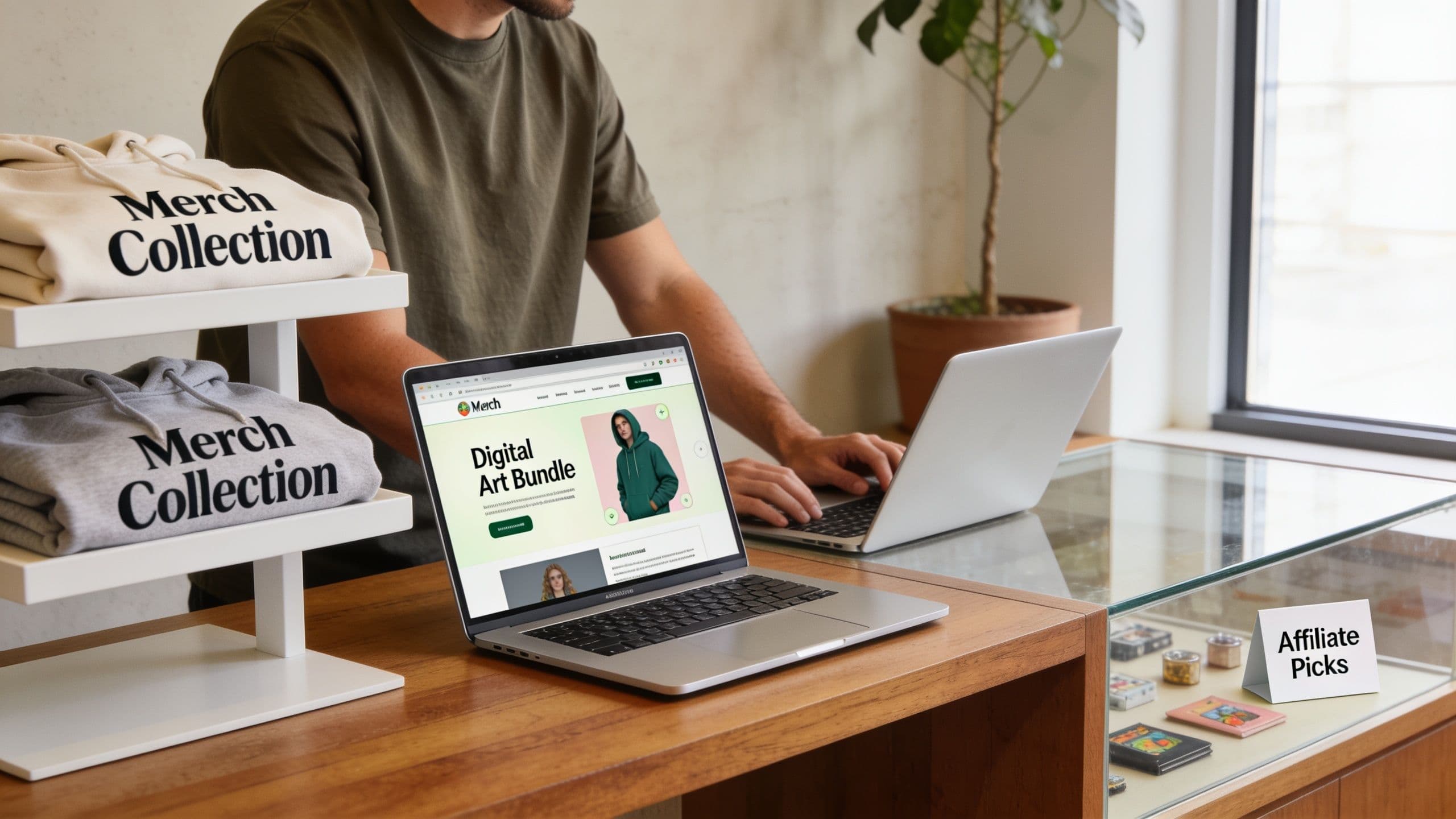 Editorial hero image for Creator Storefronts Are Becoming Lightweight Ecommerce Businesses