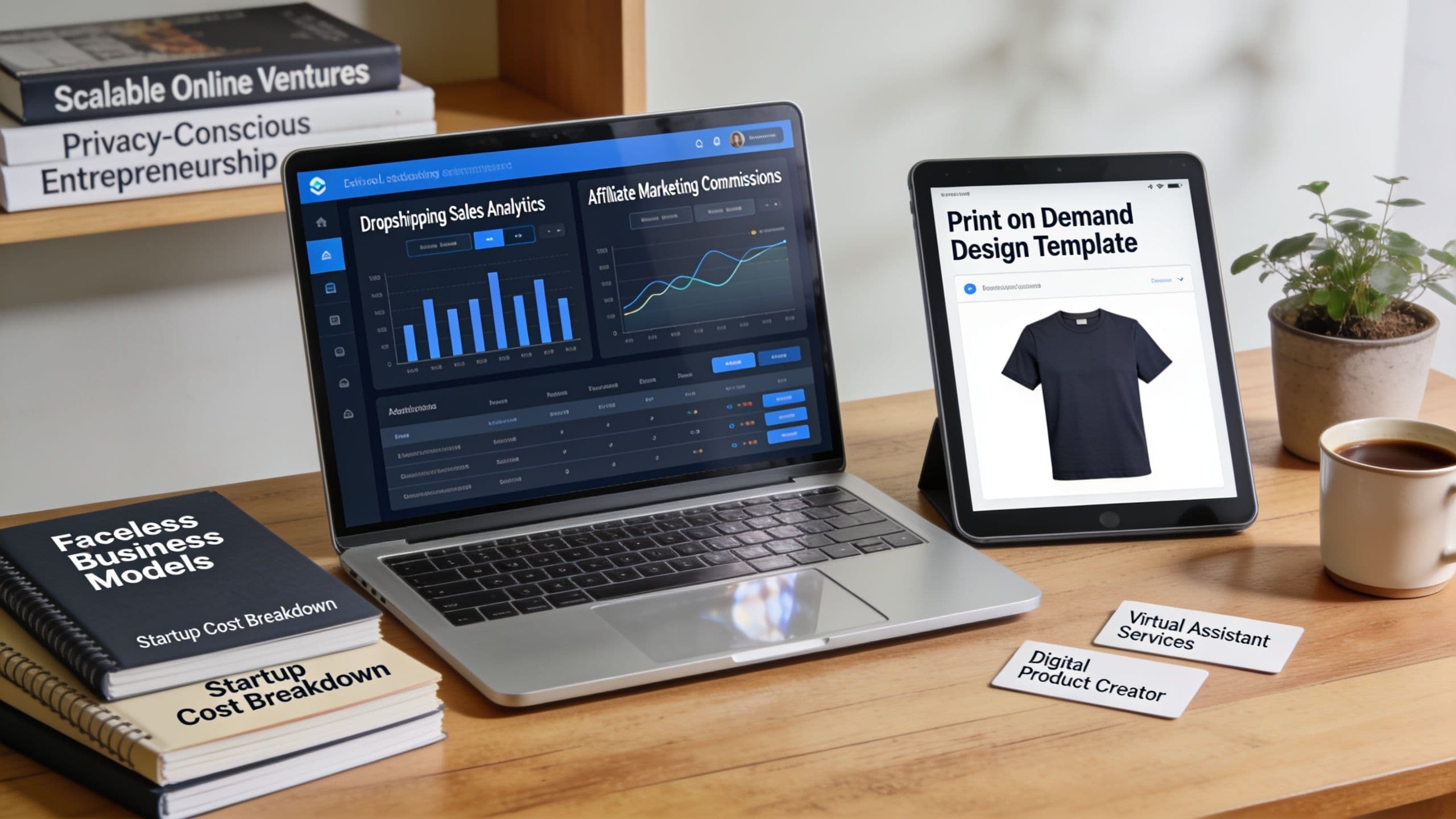 Editorial hero image for Faceless Online Business Ideas: Launch Income Streams Without Building a Personal Brand